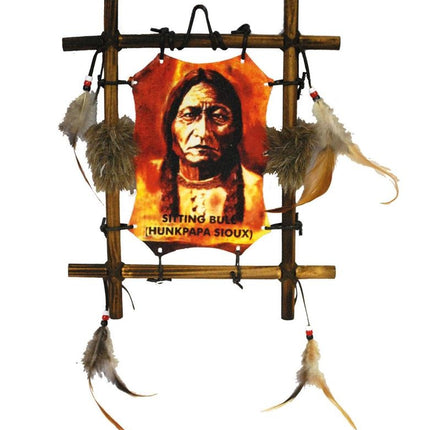 Feestbazaar Wanddecoratie Indiaan Hunkpapa 25cm
