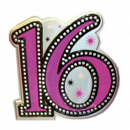 Feestbazaar Wanddecoratie Sweet 16 - 30cm