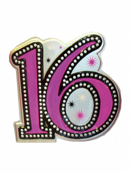Feestbazaar Wanddecoratie Sweet 16 - 30cm