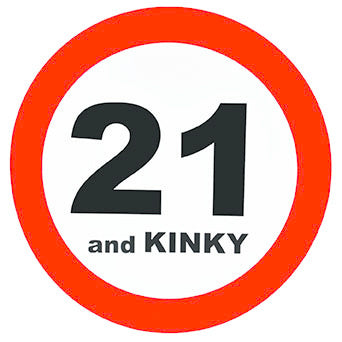 Feestbazaar Wanddecoratie verkeersbord 21 jaar