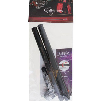 Feestbazaar Wandelstok pvc met doodskop