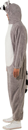 Feestbazaar Wasbeer Onesie Unisex Volwassen