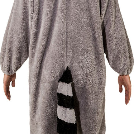 Feestbazaar Wasbeer Onesie Unisex Volwassen