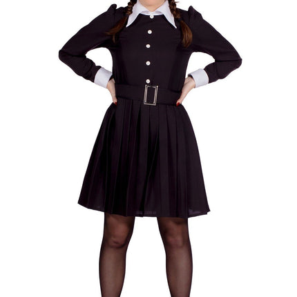 Feestbazaar Wednesday Kostuum Addams Family Vrouw