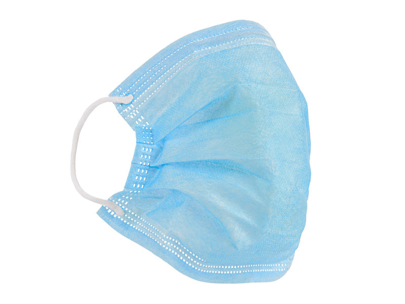Feestbazaar Wegwerp Mondkapje 3-Laags Blauw