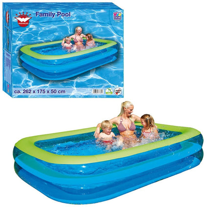 Feestbazaar Wehncke Family Pool Opblaaszwembad (262x175x50cm)