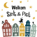 Feestbazaar Welkom Sint & Piet Raamstickers (20st)