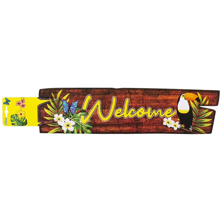 Feestbazaar Welkomstbord Toekan Hawaii
