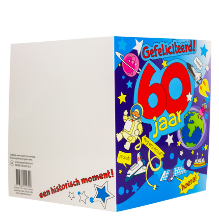 Feestbazaar Wenskaart 'Gefeliciteerd 60 jaar'