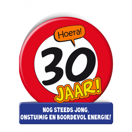 Feestbazaar Wenskaart Verkeersbord 30 Jaar