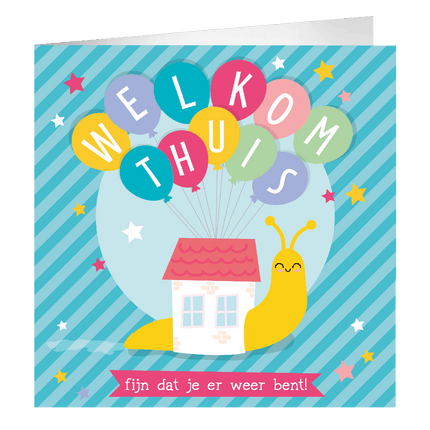 Feestbazaar Wenskaart 'Welkom Thuis' XL