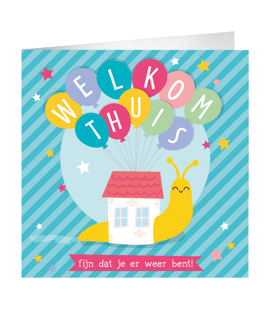 Feestbazaar Wenskaart 'Welkom Thuis' XL
