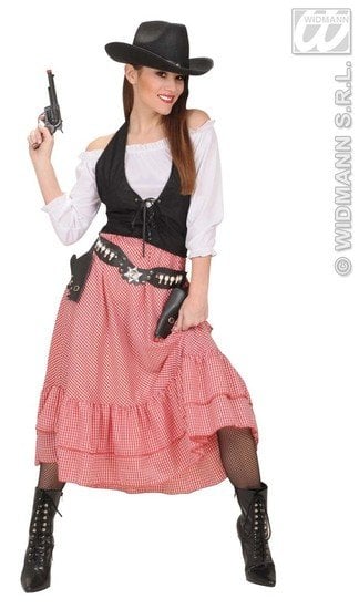 Feestbazaar Western dame kostuum