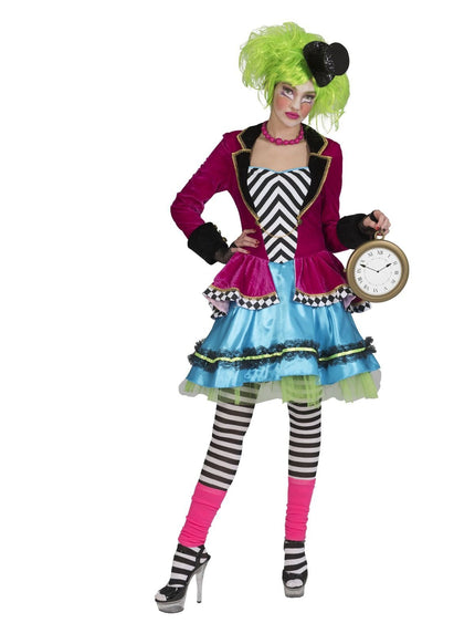 Feestbazaar Wicked Mad Hatter Jurk Dames