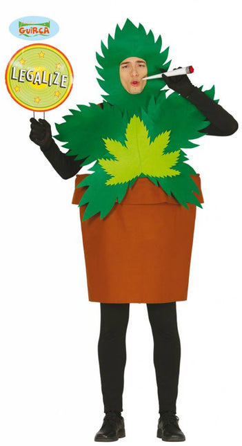 Feestbazaar Wietplant kostuum