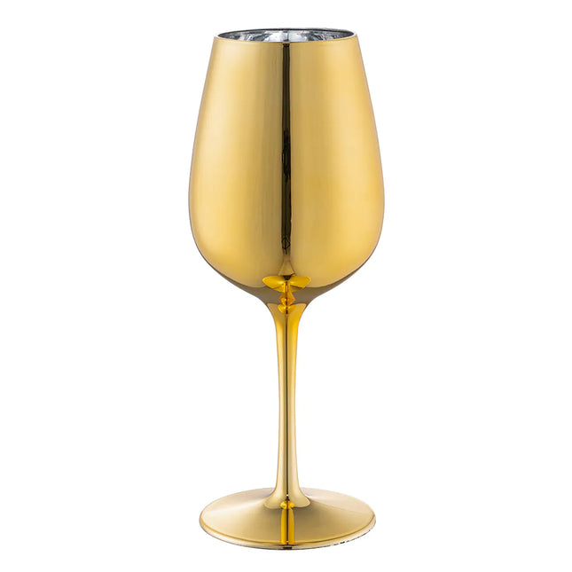 Feestbazaar Wijnglas Glamour Goud (450ml)