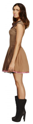 Feestbazaar Wild West Cowgirl Jurk Bruin