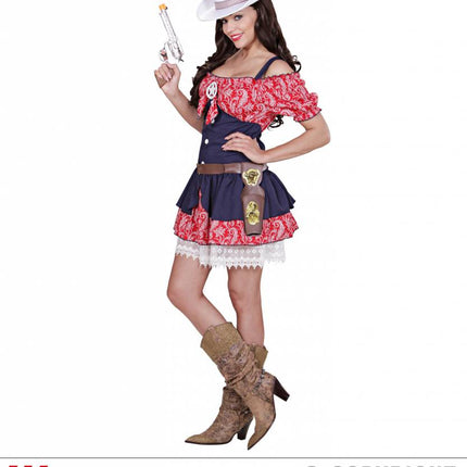 Feestbazaar Wild Wild West Cowgirl jurk
