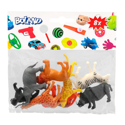 Feestbazaar Wilde Dieren Speelgoed Set (8st)