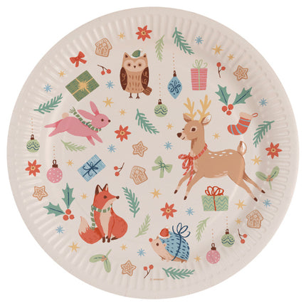Feestbazaar Winter Woodland Borden (8st)
