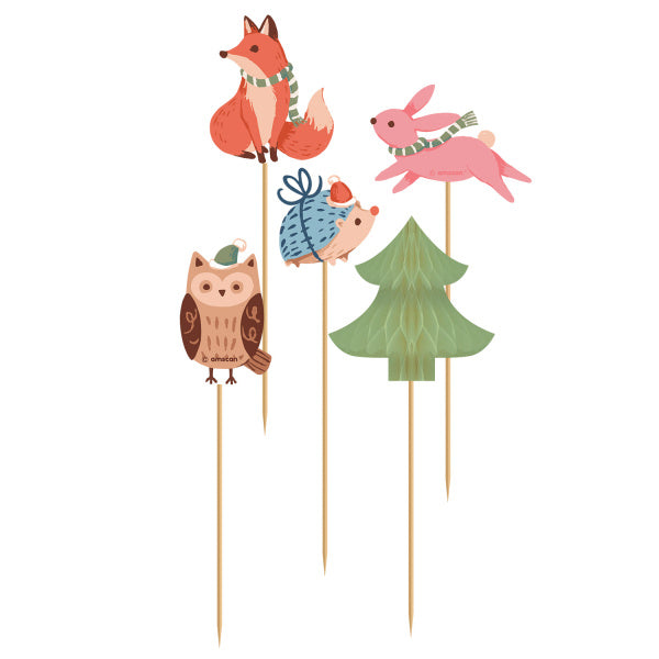 Feestbazaar Winter Woodland Prikkers (10st)