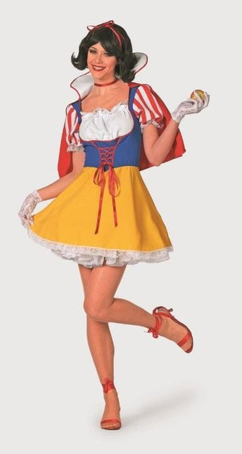 Feestbazaar Wit prinsessenjurkje vrouw