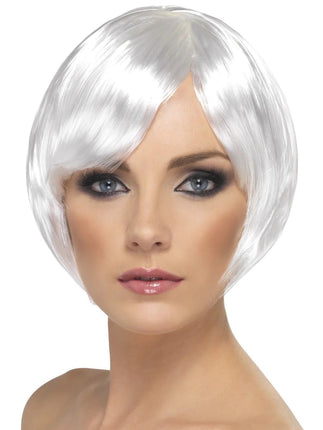 Feestbazaar Witte Bobline Pruik Babe