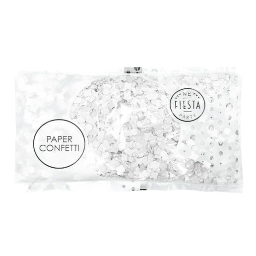 Feestbazaar Witte Confetti (100gr)