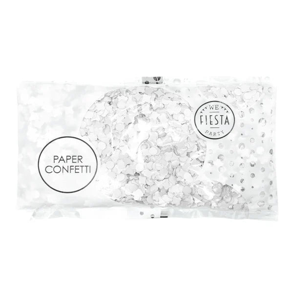 Feestbazaar Witte Confetti (100gr)