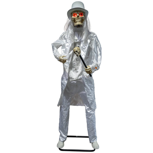 Feestbazaar Witte Doodsgraver Halloween 185cm