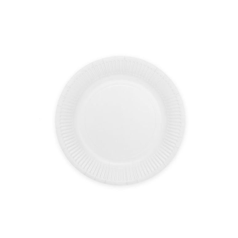 Feestbazaar Witte Gebaksbordjes 18cm (8st)
