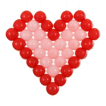 Feestbazaar Witte Hartvormig Ballon Frame (63x58cm)