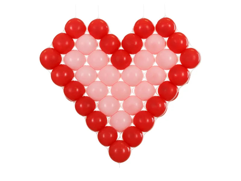 Feestbazaar Witte Hartvormig Ballon Frame (63x58cm)