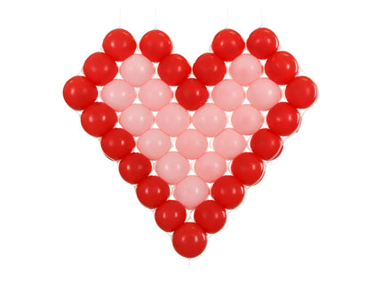 Feestbazaar Witte Hartvormig Ballon Frame (63x58cm)