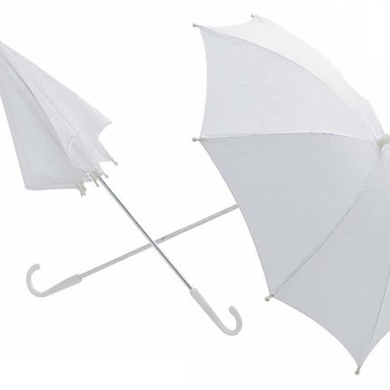 Feestbazaar Witte Paraplu 60cm doorsnee