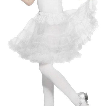 Feestbazaar Witte petticoat kind