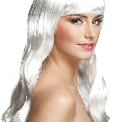 Feestbazaar Witte Pruik Lady Gaga