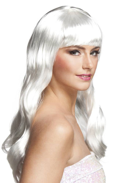 Feestbazaar Witte Pruik Lady Gaga