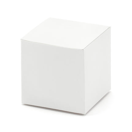 Feestbazaar Witte Vierkante Cadeau Doosjes (10st)