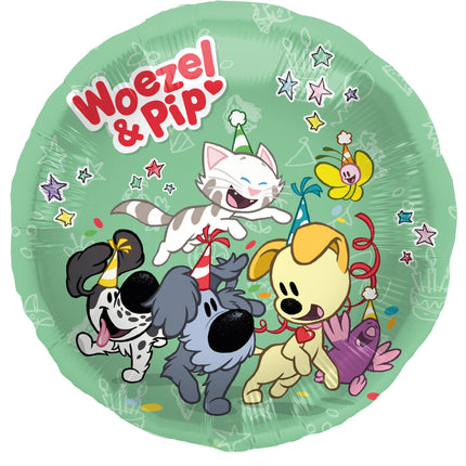 Feestbazaar Woezel En Pip Verjaardag Folieballon (45cm)