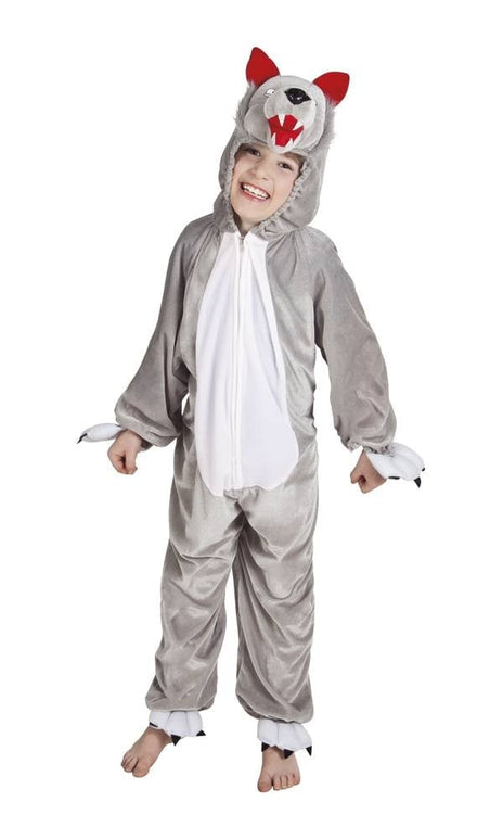 Feestbazaar Wolf Kinderkostuum Pluche (140cm)