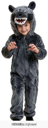 Feestbazaar Wolf Onesie Kind