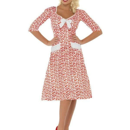 Feestbazaar WW2 1940's jurk sweetheart