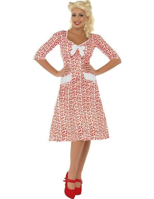 Feestbazaar WW2 1940's jurk sweetheart