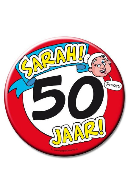 Feestbazaar XL Button 50 SARAH
