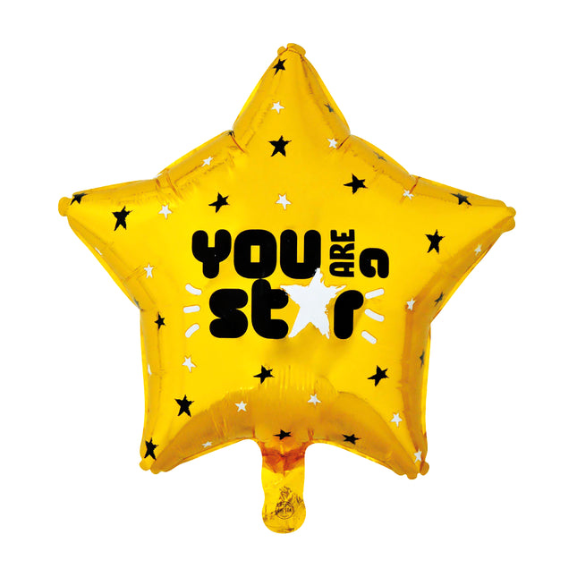 Feestbazaar You Are A Star Folieballon Stervorm Goud (46cm)