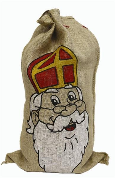 Feestbazaar Zak met print Sint Jute