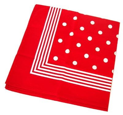 Feestbazaar Zakdoek Rood stippel