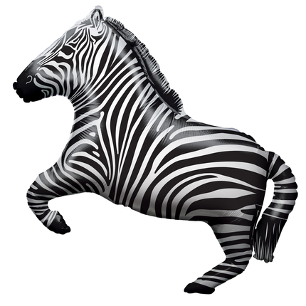Feestbazaar Zebra Folieballon (71cm)