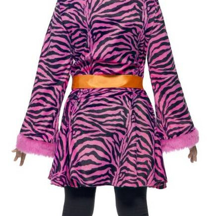 Feestbazaar Zebra jasje kind pink
